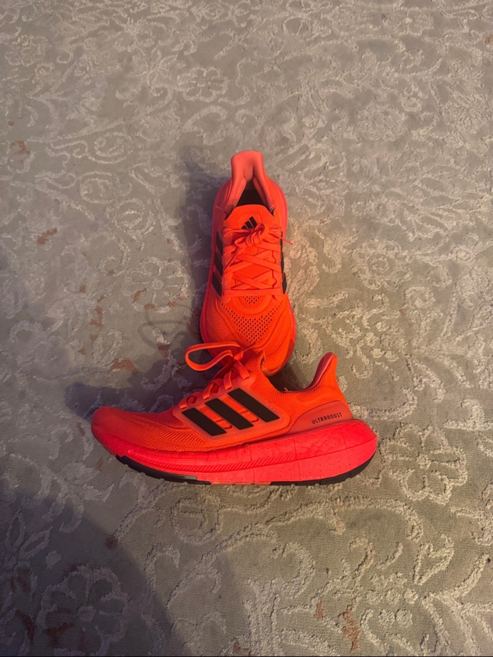 adidas Neon Orange & Black Running Shoes